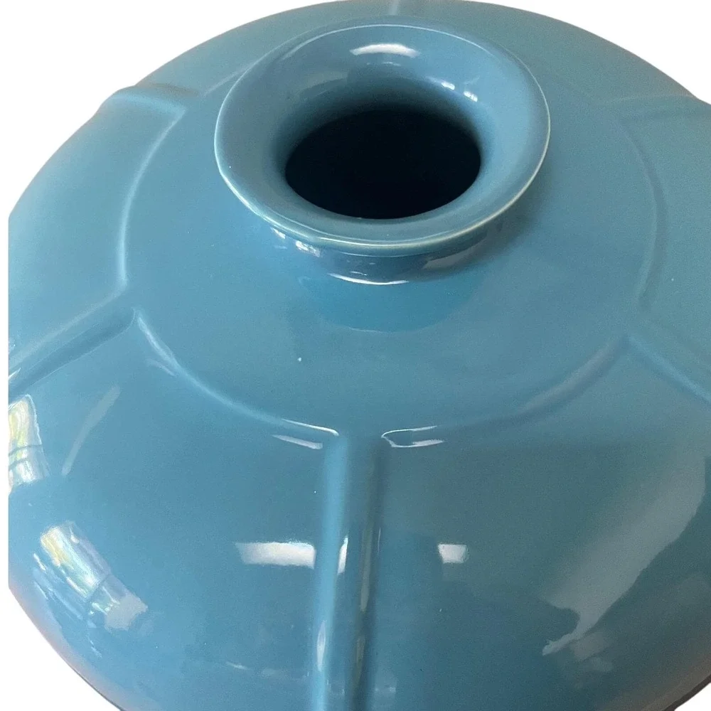 VINTAGE‎ Large McCoy Pottery 452 Fine Form Heritage Blue Vase  12 W x 10 H